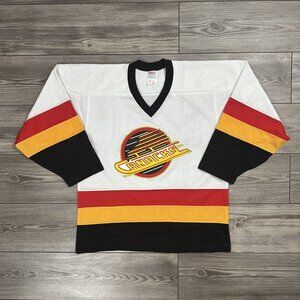 Vintage 90’s NHL Vancouver Canucks Flying Skate CCM Jersey
